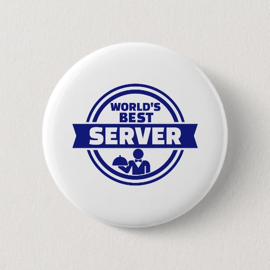 Der beste Server der Welt Button (Vorderseite)