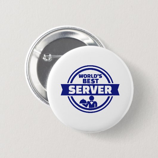 Der beste Server der Welt Button (Vorne & Hinten)