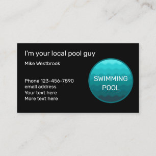 Der beste Service für den Pool Visitenkarte