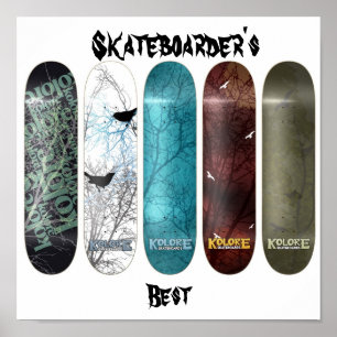 Der beste Skateboarder Poster