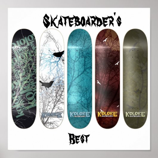Der beste Skateboarder Poster (Vorne)