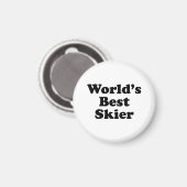 Der beste Skifahrer der Welt Magnet (Vorderseite/Rückseite)