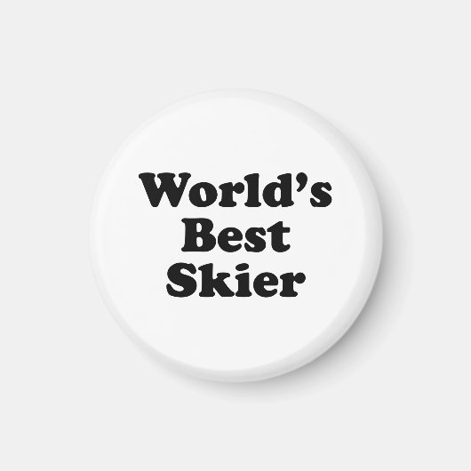 Der beste Skifahrer der Welt Magnet (Vorne)
