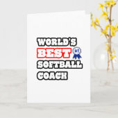 Der beste Softball-Coach der Welt Karte (Gelbe Blume)