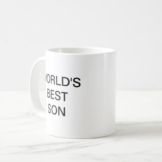 Der beste Sohn der Welt Kaffeetasse (Vorderseite Links)