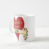 Der beste Sohn der Welt Kaffeetasse (Vorderseite Links)