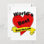 Der beste Sohn der Welt Postkarte (Vorne/Hinten)