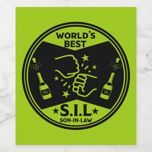 Der beste Sohn der Welt Weinetikett (Einzelnes Label)