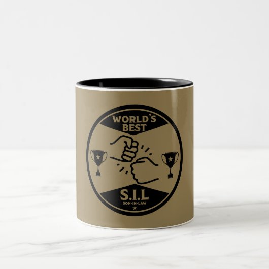 Der beste Sohn der Welt Zweifarbige Tasse (Mittel)