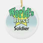 Der beste Soldat der Welt Keramikornament (Vorne)