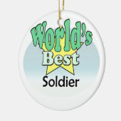 Der beste Soldat der Welt Keramikornament (Links)