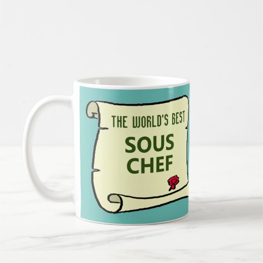 Der beste Sous-Chef der Welt. Kaffeetasse (Links)