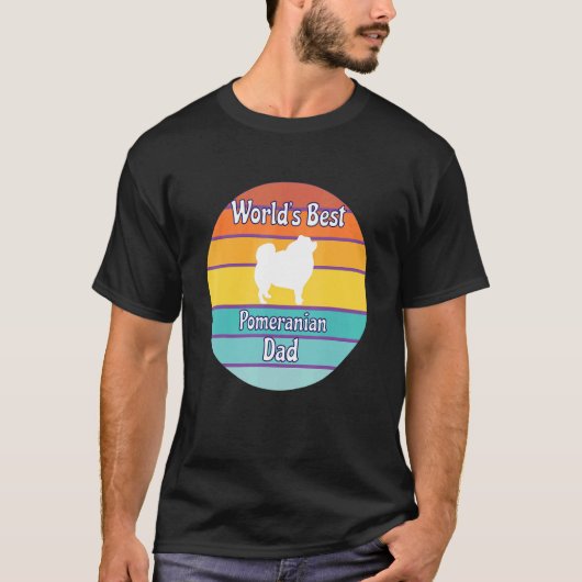Der beste Spitz-Vater der Welt T-Shirt (Vorderseite)