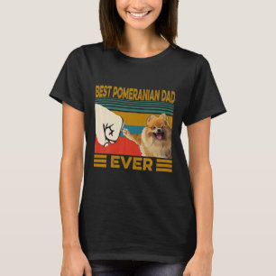 Der beste Spitz Vater je Retro Vatertag T-Shirt