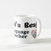 Der beste Sprachlehrer der Welt Kaffeetasse (VorderseiteRechts)