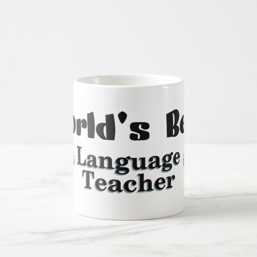 Der beste Sprachlehrer der Welt Kaffeetasse (Mittel)