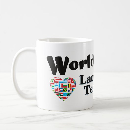 Der beste Sprachlehrer der Welt Kaffeetasse (Links)