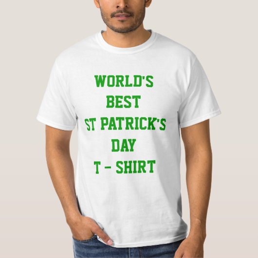 Der beste St Patrick's Day T - Shirt der Welt (Vorderseite)