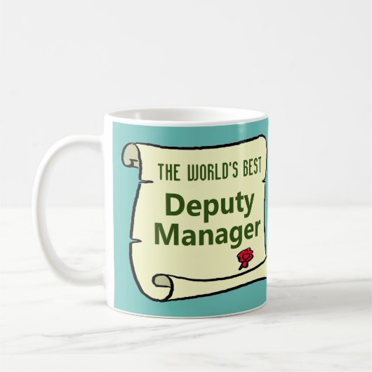 Der beste stellvertretende Manager der Welt. Kaffeetasse (Links)