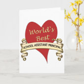 Der beste stellvertretende Schuldirektor der Welt Karte (Gelbe Blume)