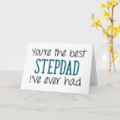 Der beste Stepdad, den ich je hatte, der lustige V Karte (Gelbe Blume)