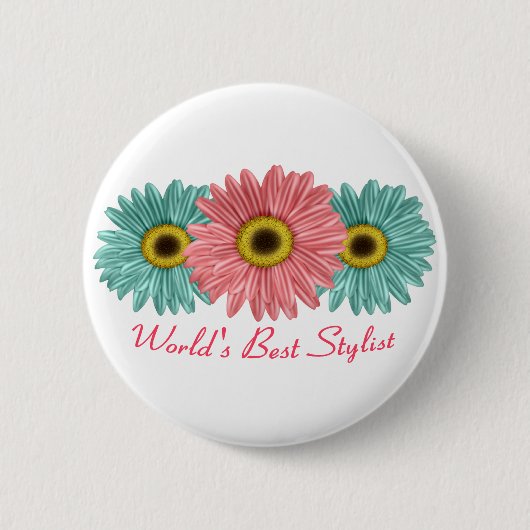 Der beste Stylist der Welt Button (Vorderseite)