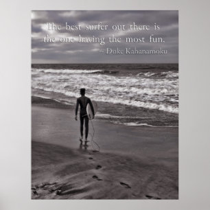 Der beste Surfer dort draussen Poster