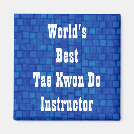Der beste Tae Kwon Do Instructor der Welt Magnet (Vorne)