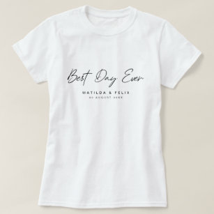 Der beste Tag aller Minimalistischen sauberen, ein T-Shirt