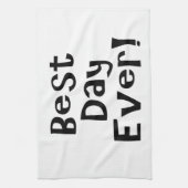 Der beste Tag aller Zeiten! Geschirrtuch (Vertikal)