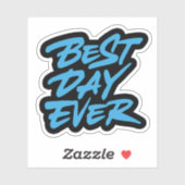 Der beste Tag Aufkleber (Blatt)