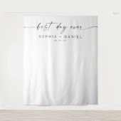 Der beste Tag für die Hochzeitsdekoration Wandteppich (Vorderseite)