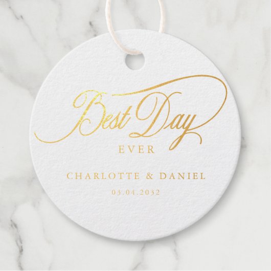 DER BESTE TAG JE! Elegant, Hochzeit (Vorderseite)