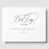 DER BESTE TAG JE! Elegant, Hochzeit Gästebuch (Vorderseite)