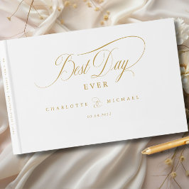 DER BESTE TAG JE! Elegant, Hochzeit Gästebuch