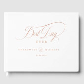 DER BESTE TAG JE! Elegant, Hochzeit Gästebuch (Vorderseite)