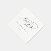 DER BESTE TAG JE! Elegant, Hochzeit Serviette (Ecke)