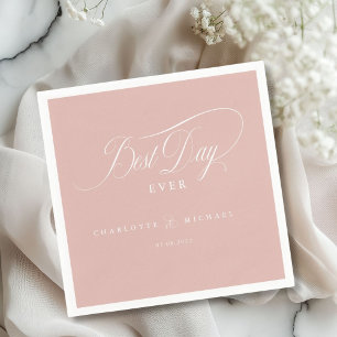 DER BESTE TAG JE! Elegant, Hochzeit Serviette