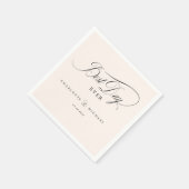 DER BESTE TAG JE! Elegant, Hochzeit Serviette (Ecke)