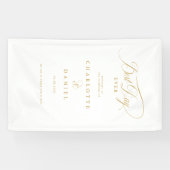 DER BESTE TAG JE! Elegantes Hochzeitsbanner Banner (Horizontal)