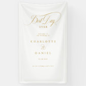 DER BESTE TAG JE! Elegantes Hochzeitsbanner Banner (Vertikal)