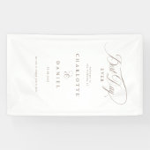 DER BESTE TAG JE! Elegantes Hochzeitsbanner Banner (Horizontal)