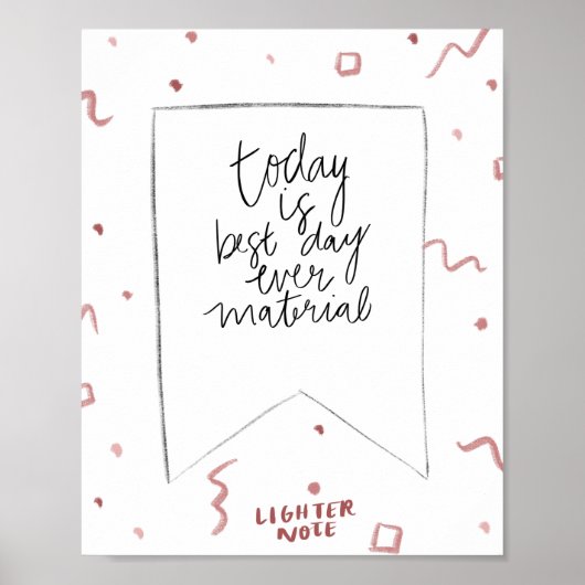 Der beste Tag Poster (Vorne)