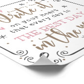 Der beste Tag Poster (Ecke)