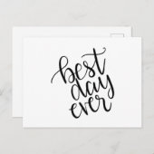 Der beste Tag Postkarte (Vorne/Hinten)