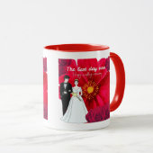 Der beste Tag überhaupt rot Tasse (VorderseiteRechts)