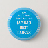 Der beste Tänzer der Custom Wiedersehen Family Button (Vorderseite)