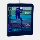 Der beste Taucher, der je für Frauen angepasst wer Keramikornament (Rechts)