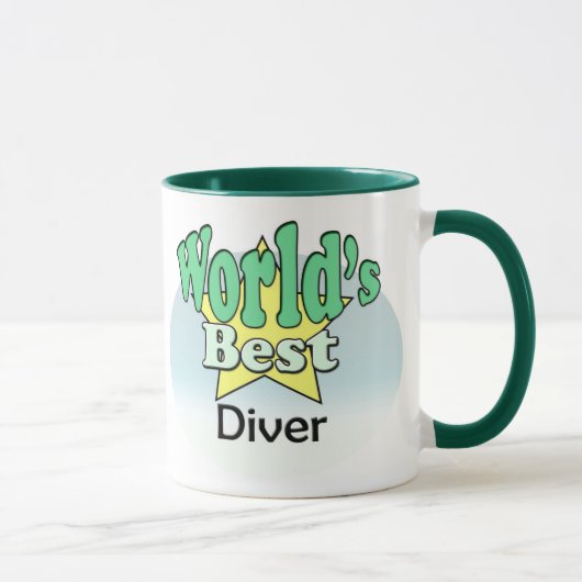 Der beste Taucher der Welt Tasse (Rechts)