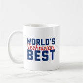 Der beste Techniker der Welt Kaffeetasse (Links)